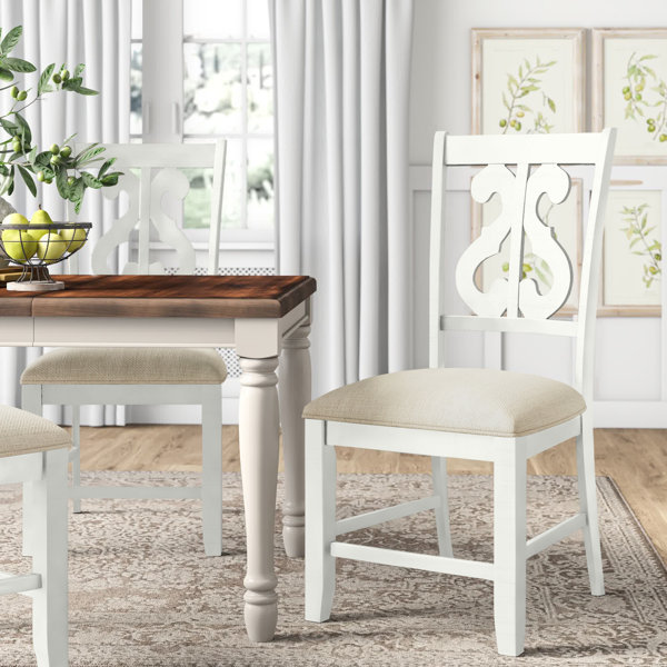Upholstered White Kitchen & Dining Chairs You'll Love | Wayfair